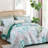 3-Piece Floral Quilt Set Soft Cozy Microfiber Lightweight All-Season Bedspread Coverlet-123215407-123215397