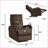 Recliners with Power Recline, USB Ports | Compact Size | Durable Fabric | Dark Brown