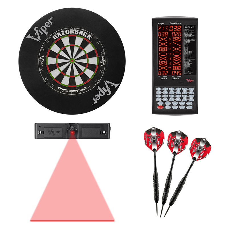 Razorback Bristle Dartboard with Darts
