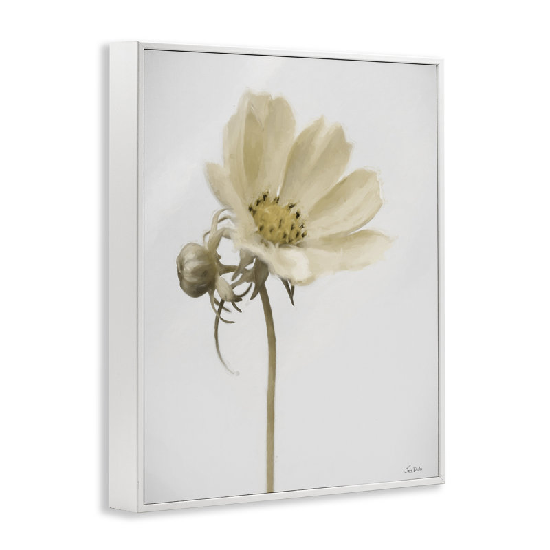 Giclée simple beauté douce encadrée par Lori Deiter, H 30 po x l 24 po, Estampe numérique encadrée blanc bord de mer