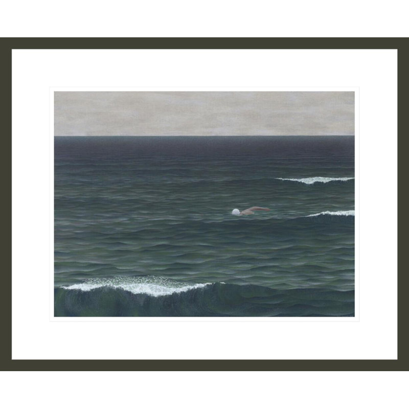 Swimmer par Alex Colville - estampe numérique encadrée, H 17,75 po x l 21,75 po