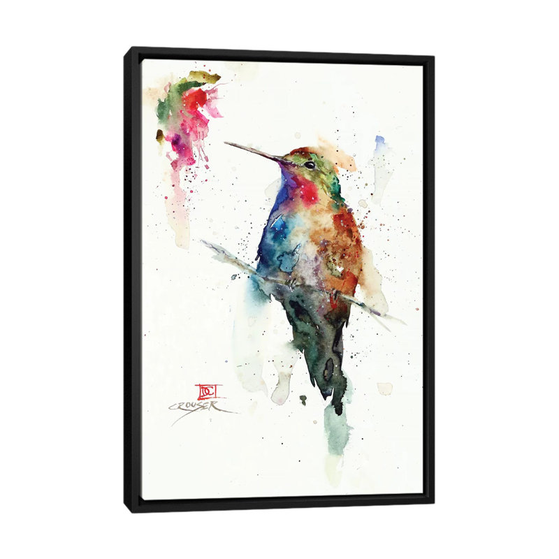 Agate par Dean Crouser - reproduction d'art, Non mat, H 40 po x l 26 po x P 1,5 po, Toile avec cadre noir