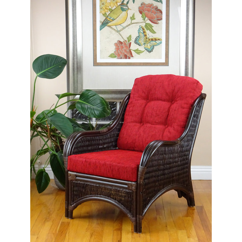 Fauteuil large de 28 po Boba, Polypropylène rouge / oléfine, Blanc