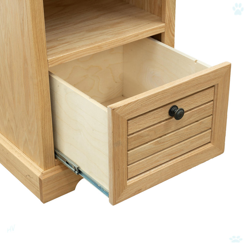 Classeur à un tiroir pour bureau, Naturel