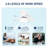 21 Inch Ceiling Fan With 3 Color Temperatures Light And Remote Control DC Motor Powerful And Low Noise Small Space Ceiling Fan For Kitchen Bedroom Dining Room Toilet Patio (Matte White)-333446928
