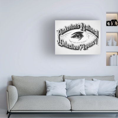 American School Pinkertons National Detective Agency, We Never Sleep Canvas Art