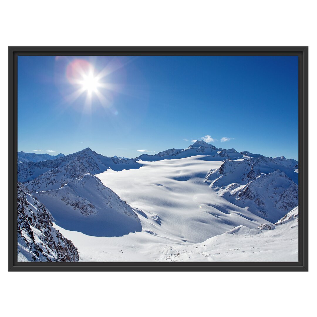 Gerahmtes Wandbild Atemberaubende Winterlandschaft