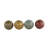 Persephone Cole and Grey Ceramic Spotted Multi Colored Decorative Orbs   