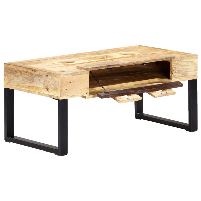Table basse à cadre simple avec rangement