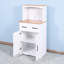 Armoire de rangement blanche pour micro-ondes: garde-manger avec tablette réglable et armoire de cuisine au design attrayant: surface lisse