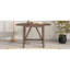 Ensemble de table de salle à manger à hauteur de comptoir en bois 3 pièces avec 2 chaises rembourrées pour petit endroit Topmax-1695158615-1695158610