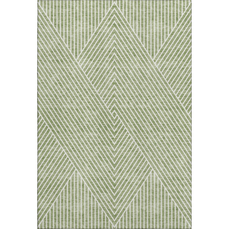Premium Machine Washable Prisco Aloe Rug