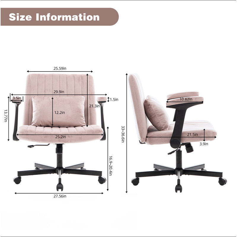 Fauteuil de bureau Velvet Criss Cross