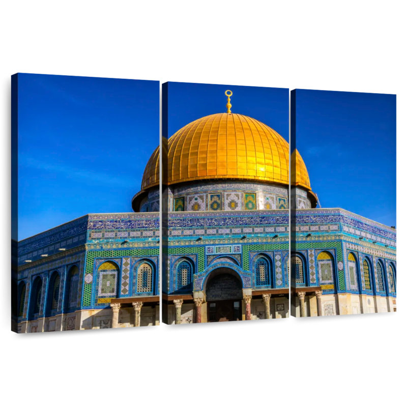 Rorry Dome Of The Rock Mosque, 28" H x 45" W