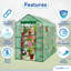Serre de luxe avec 2 tablettes et 8 tablettes Plexalife-102671707