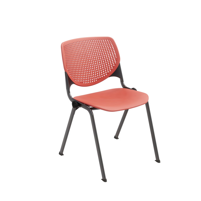 Chaise empilable sans accoudoirs Kool, Bleu Peri, Poudre noire, Bleu Peri