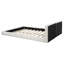 Lit plateforme tapissier avec tissu en velours, lit au sol avec structure solide-2122409224