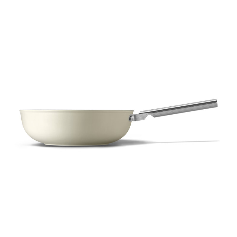 Smeg Wok 30cm Black, Cream