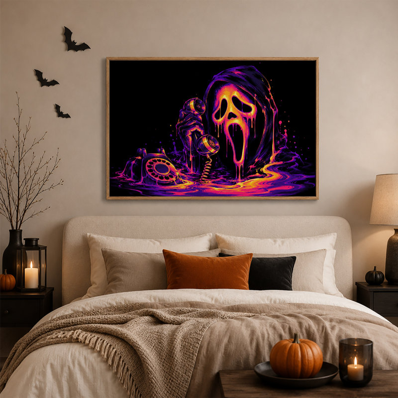 Art mural sur toile néon, H 18 po x l 24 po