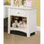 Ensemble de table de chevet et de table de chevet pour lit simple blanc