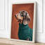 Teal Knit Companion Modern 1 Piece Wrapped Canvas Wall Art-1321991655-1321991672