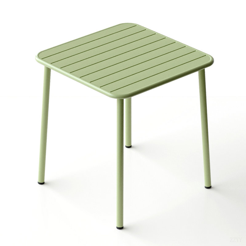 Table de salle à manger d'extérieur Sera, Vert antique
