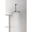 Pomme de douche haute - luxe moderne, pluie, laiton, ajustement en 1 minute, assemblage de singularité bronze industriel, sans outil,