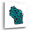  «Wisconsin 2» par Art Licensing Studio, art mural en verre acrylique, 12 po x 12 po