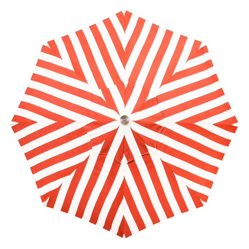 Market 84'' W Umbrella, Red/White