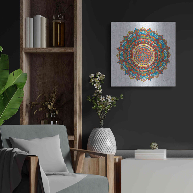 Bungalow Rose «Mandala Dream» par James Wiens, art mural en métal, H 24 po x l 24 po
