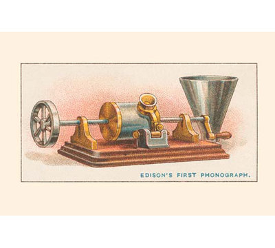 Edison's First Phonograph - Graphic Art