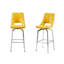 Bacarri Swivel Upholstered Counter Stool with Metal Frame-397251119