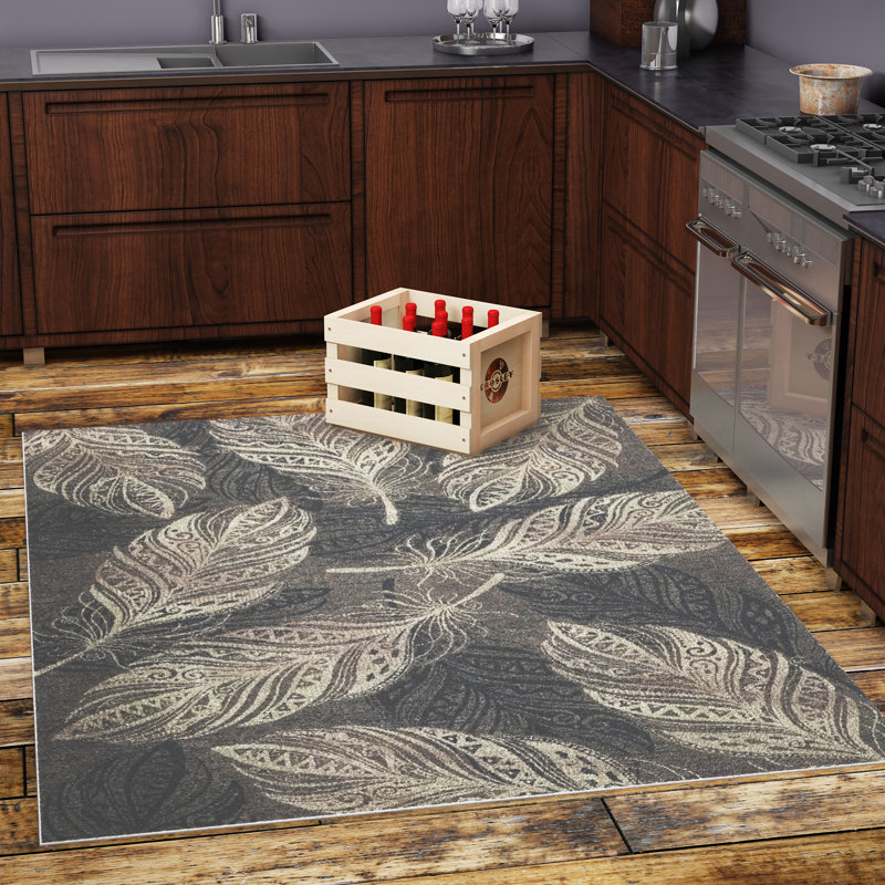 Tapis gris Orin, Rectangle 7 pi 10 po x 9 pi 10 po
