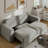 Syd 91'' Corduroy Square Arms Sleeper Convertible Sleeper Bed Firm Queen Size Sleeper Sofa-634241235