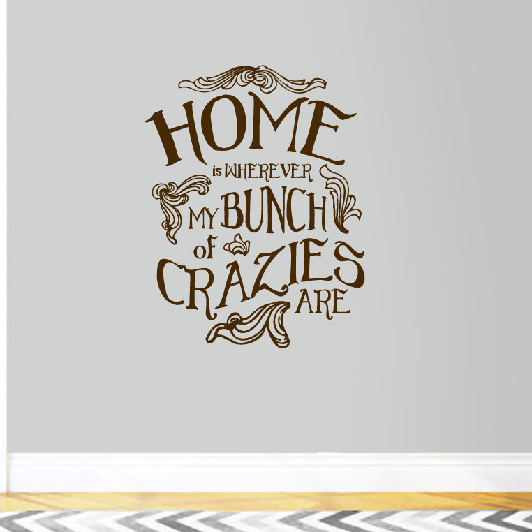 Décalcomanie murale my bott of crazies, Brun