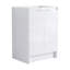 Meuble-lavabo autoportant 24 po avec lavabo en résine et 2 portes à fermeture douce (emballage KD)