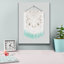 «Aqua Bohemian Macrame» par House Fenway, estampe numérique sur toile-736982830
