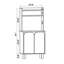 61'' Tall Multi Purpose Cabinet With Shelves With Wooden Legs-2017073567