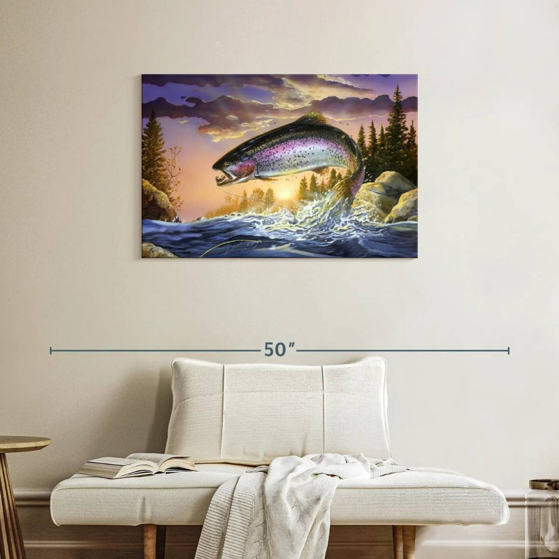 Senne Mighty Trout, 24" H x 36" W