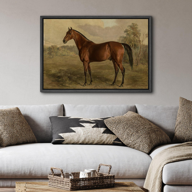 Portrait équestre d'un cheval châtaignier, illustrations équines classiques, campagne française rustique, Noir