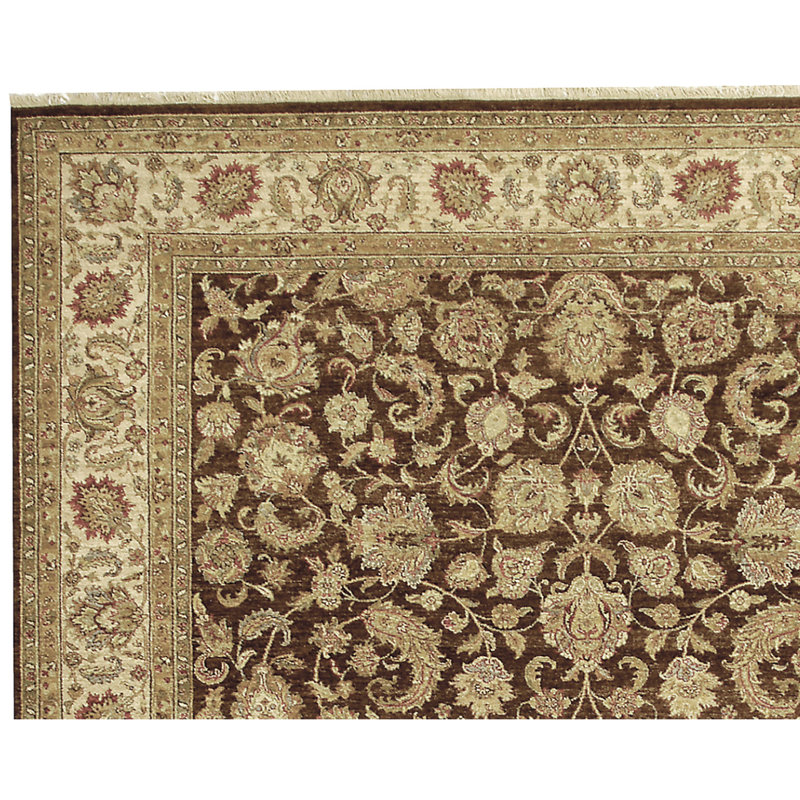 Handmade Wool Oriental Area Rug, Rectangle 4' x 6'