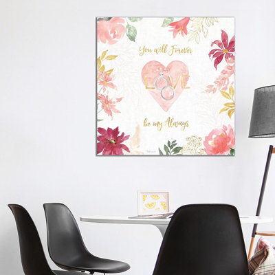 All You Need is Love VII 1 Piece Wrapped Canvas Wall Art