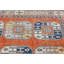 Tapis oriental moderne unique orange 4 x 6 One-of-a-Kind