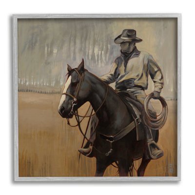 " Cowboy With Splash " by Stacy Daguiar Painting Print