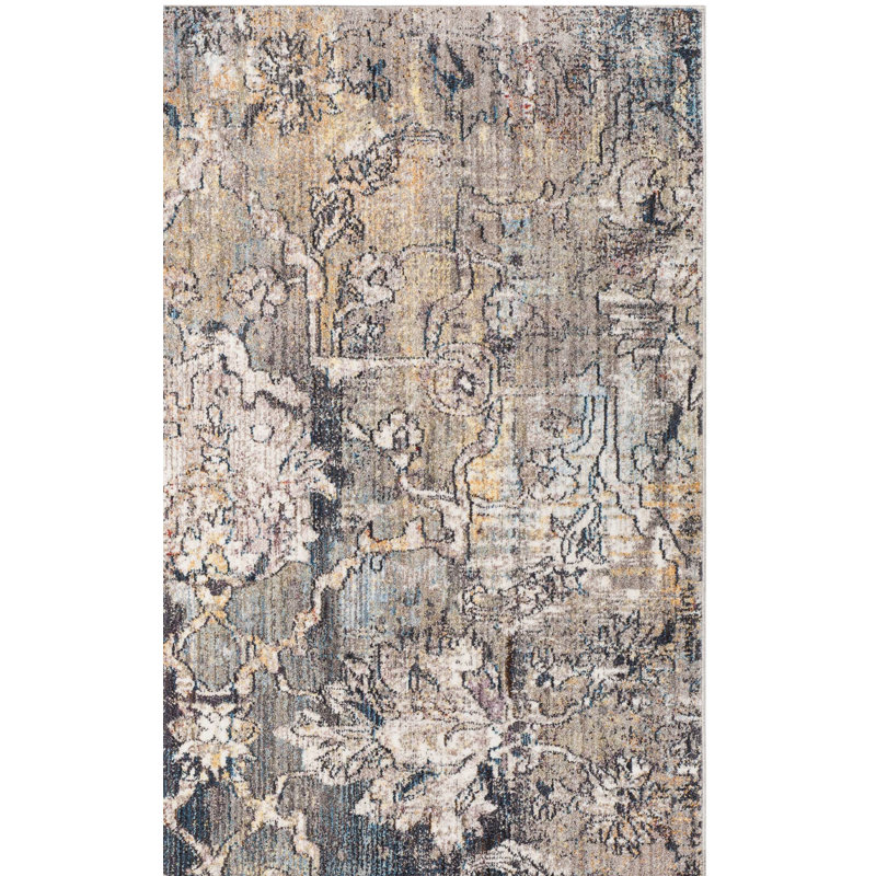 Gardner Performance Floral Rug, Rectangle 8' x 10'