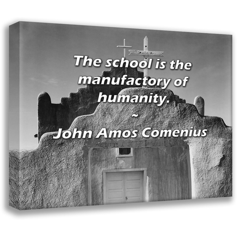 «Artsy Quote» par John Amos Comenius, toile tendue avec châssis