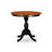 3-Piece Black and Cherry Finish Solid Wood Top - Dining Room Set with High Back - Seats 4-644872436-644872430-644872433