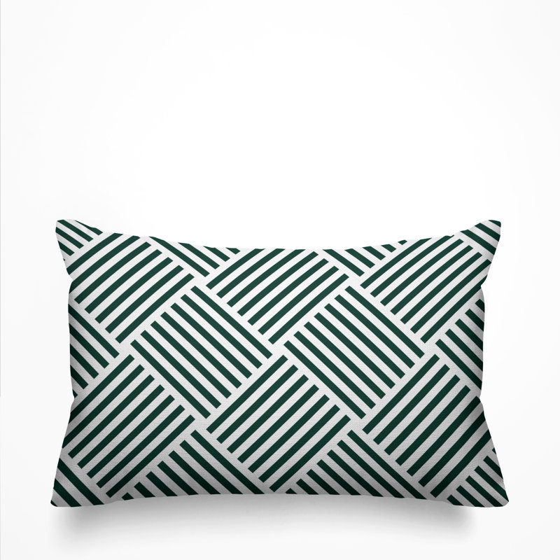 Housse et insert de coussin d'extérieur Langley, Émeraude