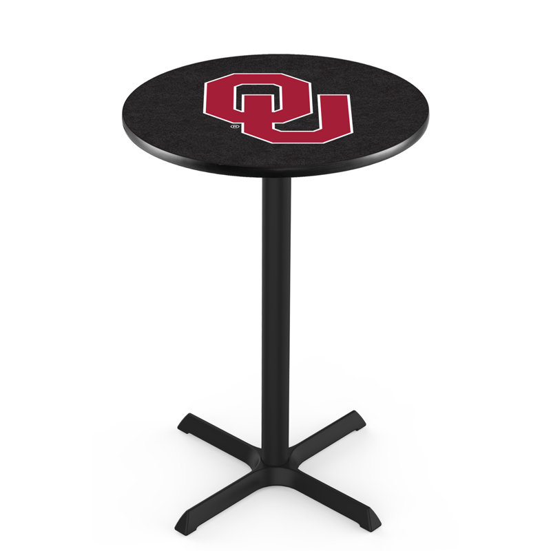 Round Metal Base Dining Table, Oklahoma University
