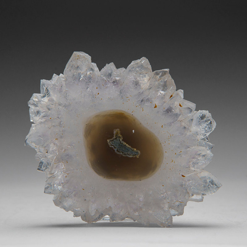 Quartz, tranche de stalactite d'Uranda (213 grammes)